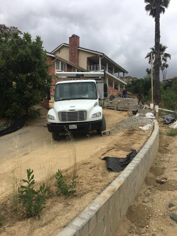 All Haul truck at a residential remodel site